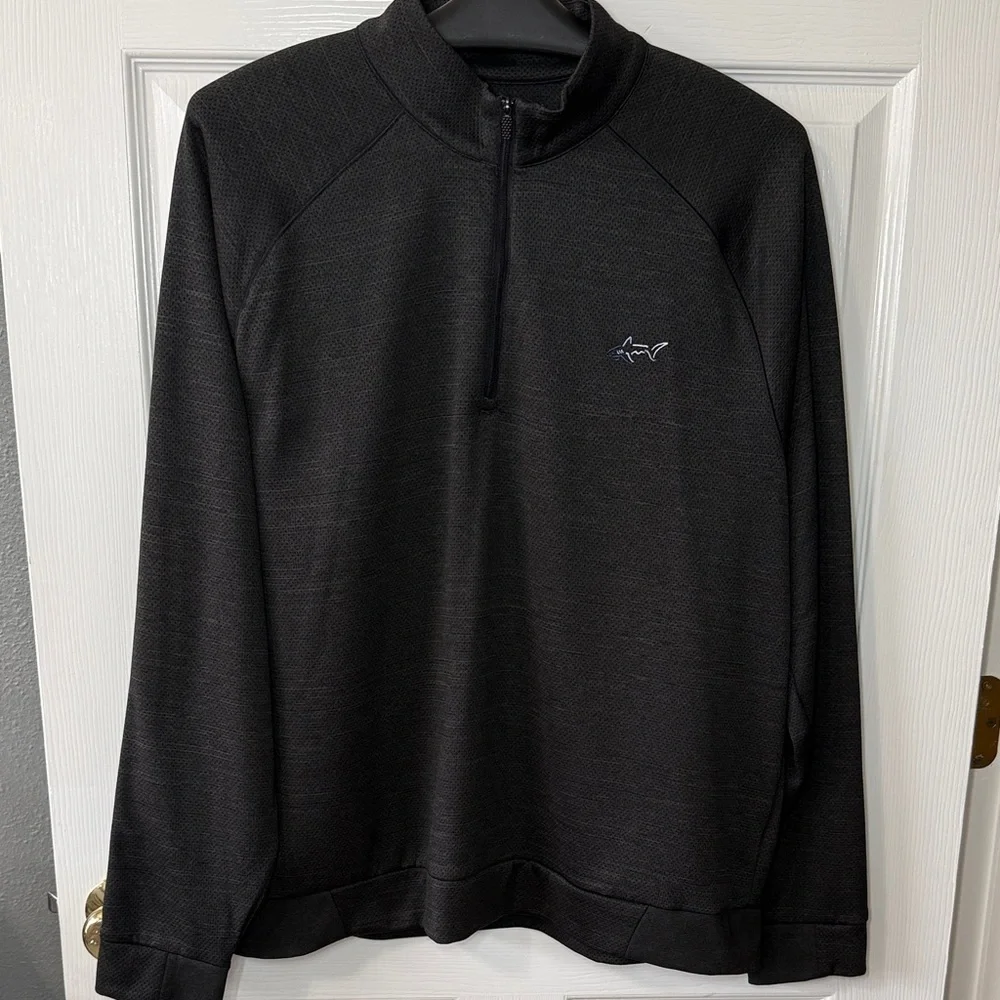 Greg Norman Collection Charcoal/Black Pullover